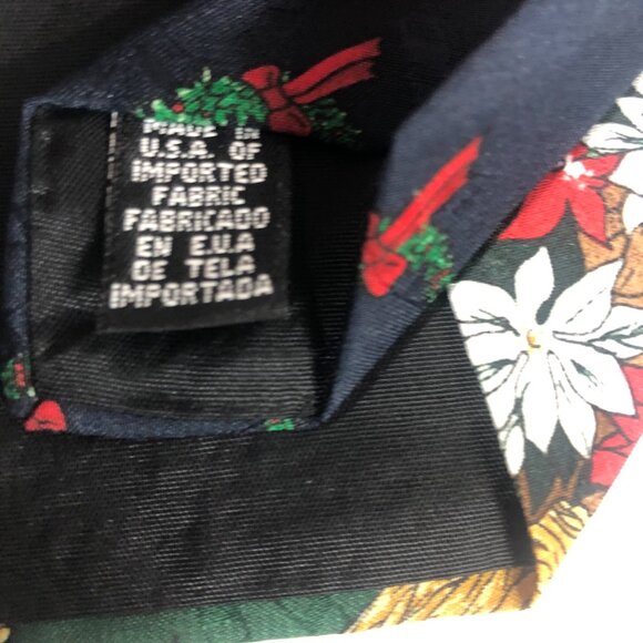 Vintage Hallmark Yule Tie Greetings Necktie Men's Santa Clause and Wreath - Picture 6 of 8